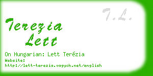 terezia lett business card
