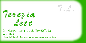 terezia lett business card